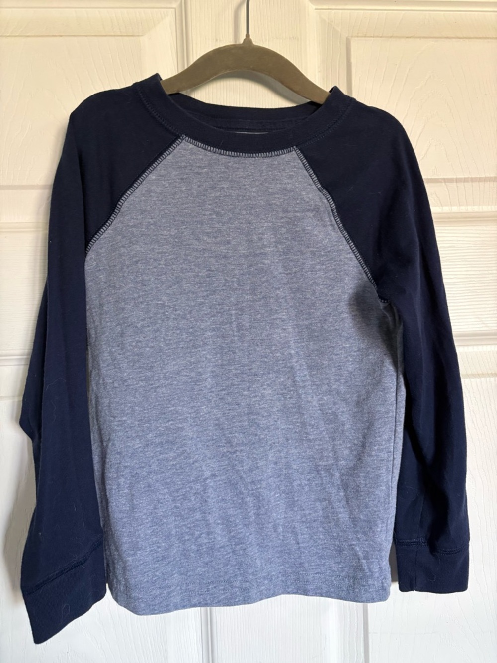 Cat & Jack Navy and Heather Gray Raglan Tee